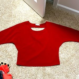 Crisscross back blouse